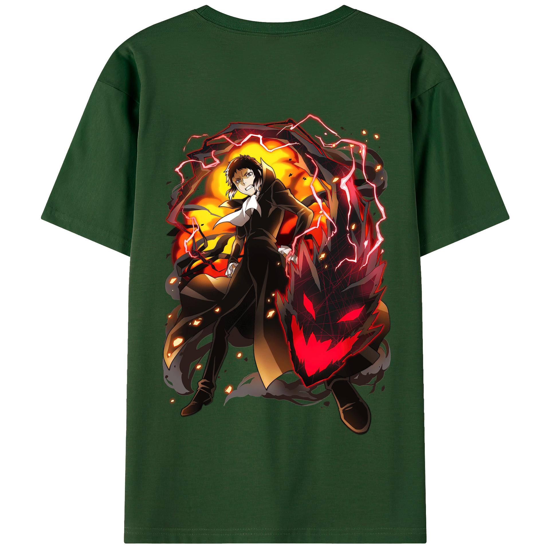 （画像用） 文豪ストレイドッグス Bungo Stray Dogs 綿100％半袖Tシャツ（背面プリント）